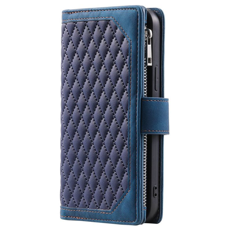 Läderskal Fodral Poco C75 Quiltad Multifunktionell