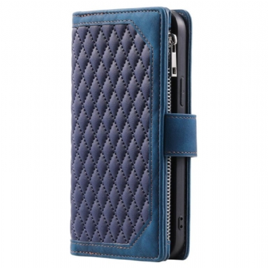 Läderskal Fodral Poco C75 Quiltad Multifunktionell