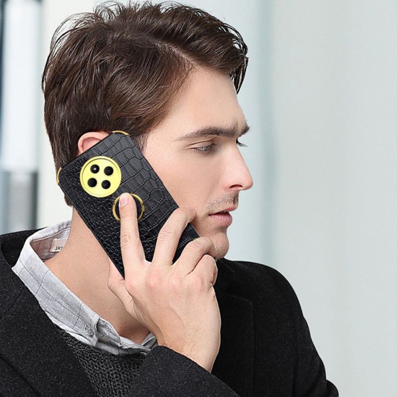 Skal Poco C75 Telefonfodral Krokodilstil Med Stativ