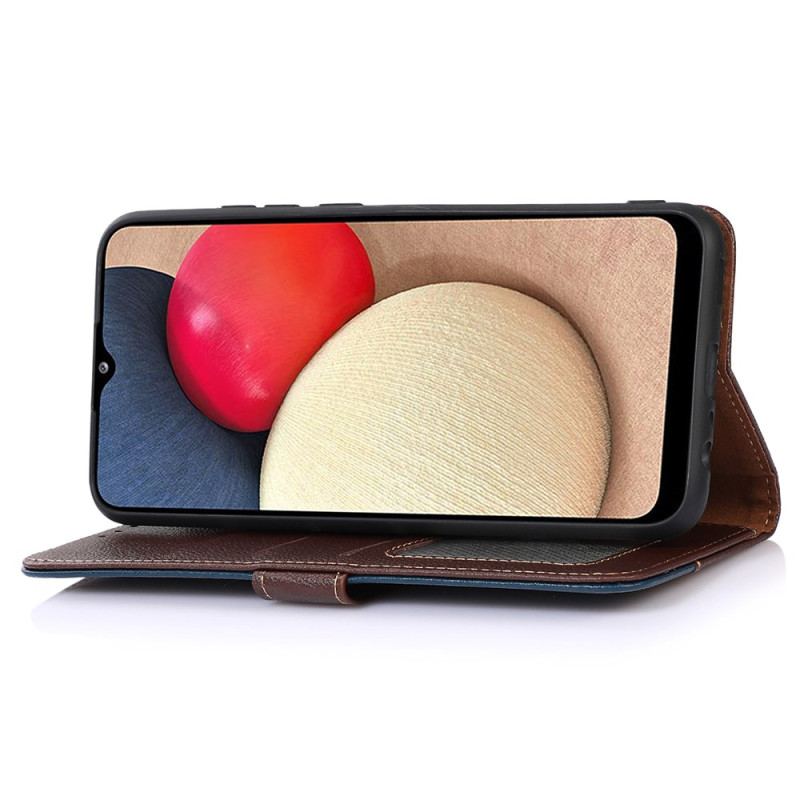 Skyddsfodral Poco C75 Litchitextur Rfid-blockerande Khazneh