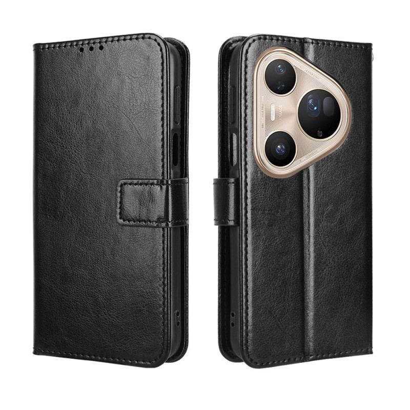 Läderskal Fodral Huawei Pura 80 Pro Flashigt Konstläder