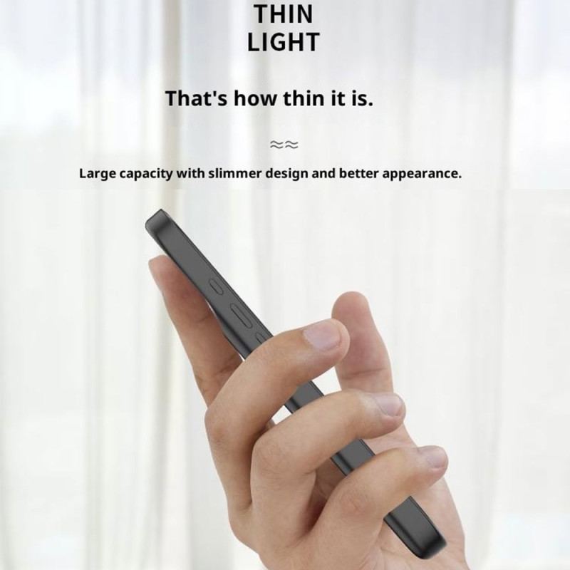 5000mah Externt Batterifodral För iPhone 17 Pro Med Inbyggt Stativ