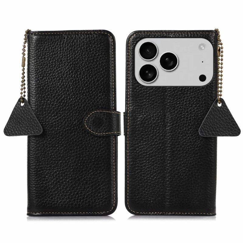 Fodral För iPhone 17 Pro Rfid-blockerande Texturerat Läder