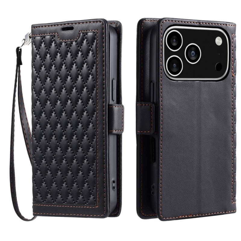 Fodral iPhone 17 Pro Quiltad