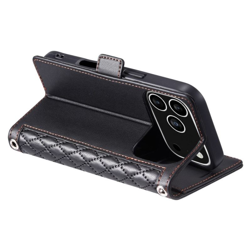 Fodral iPhone 17 Pro Quiltad