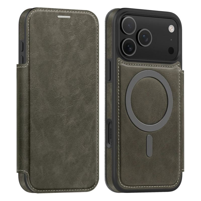 Folio-fodral iPhone 17 Pro Telefonfodral Magsafe-kompatibel Rfid-korthållare