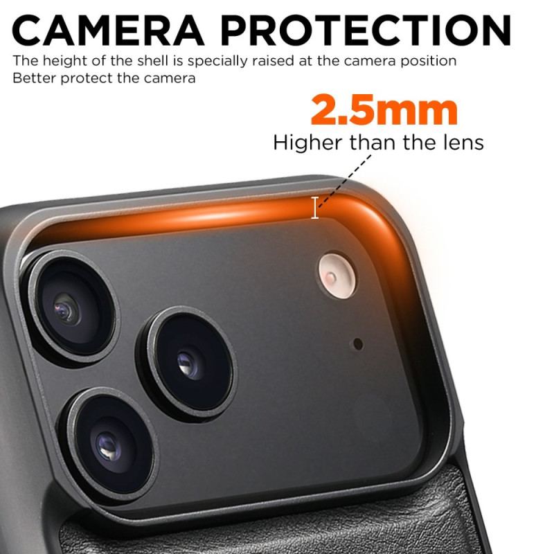 Skal För iPhone 17 Pro Magsafe-kompatibel Vintage-lädereffekt