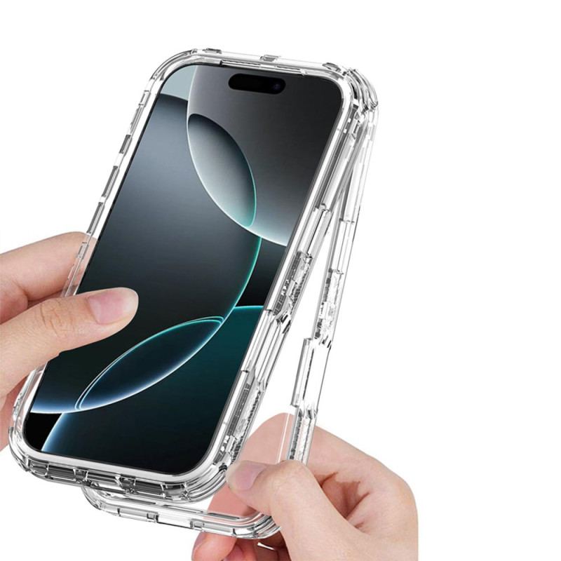 Skal För iPhone 17 Pro Transparent Tre-i-ett