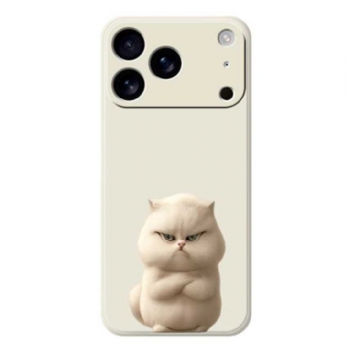 Skal iPhone 17 Pro Flytande Silikon Med Arg Katt
