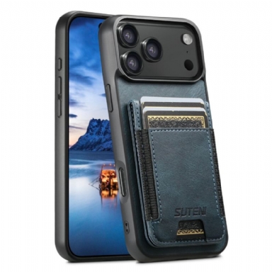 Skal iPhone 17 Pro Korthållare I Vaxat Läder