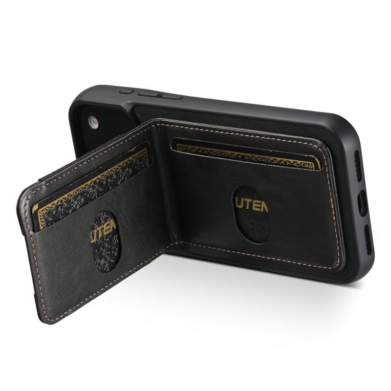 Skal iPhone 17 Pro Korthållare I Vaxat Läder