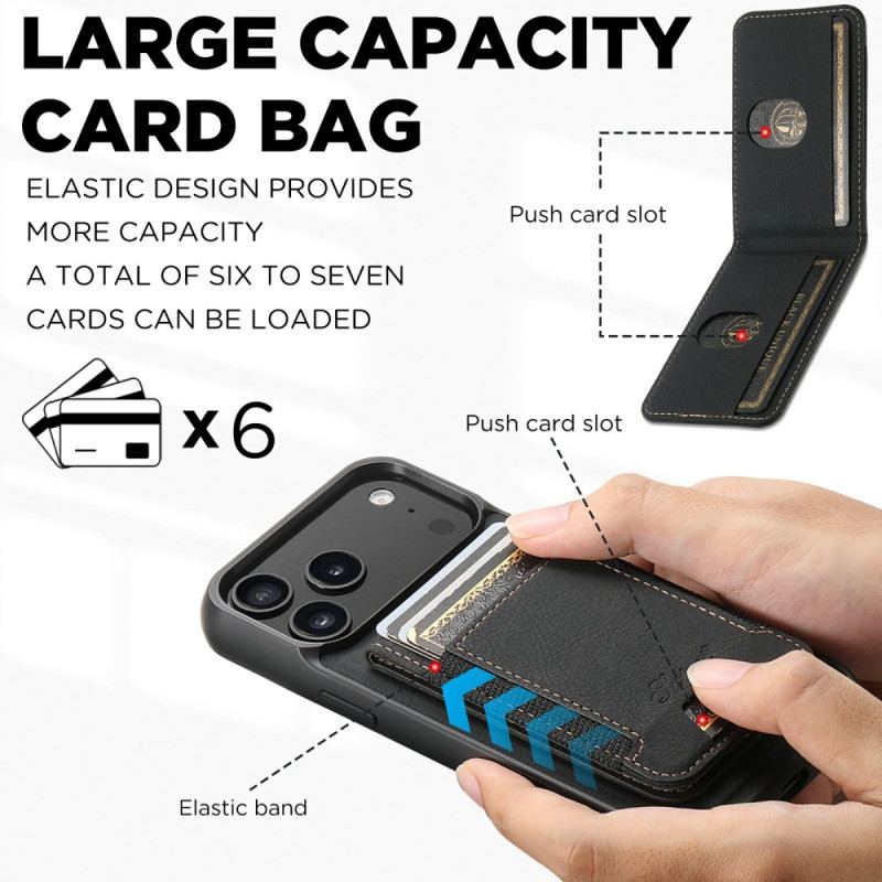 Skal iPhone 17 Pro Magsafe 2-i-1-avtagbar Korthållare