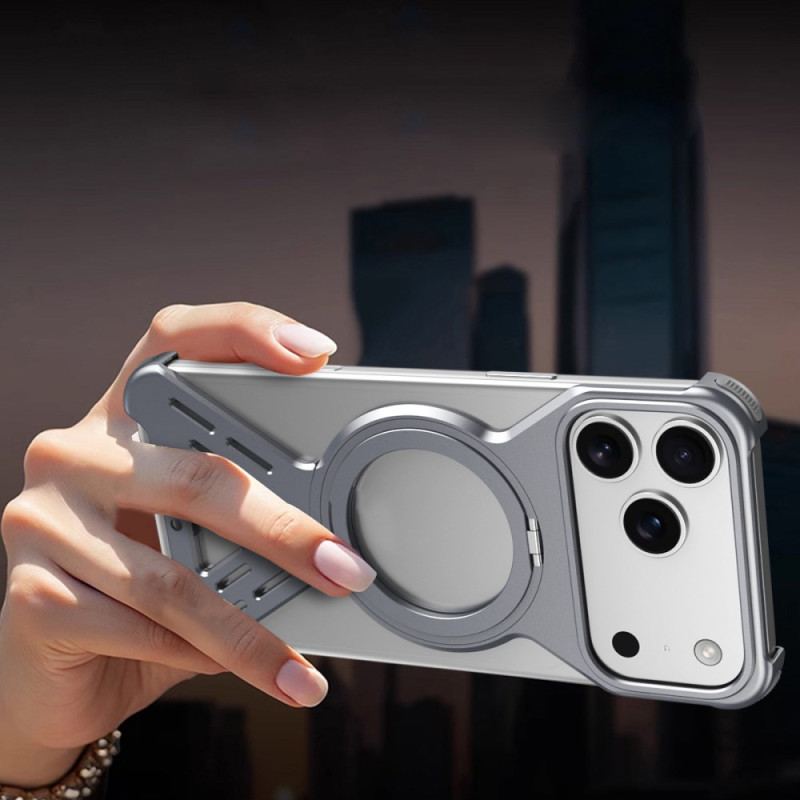 Skal iPhone 17 Pro Magsafe-stötfångare Med Roterande Stativ
