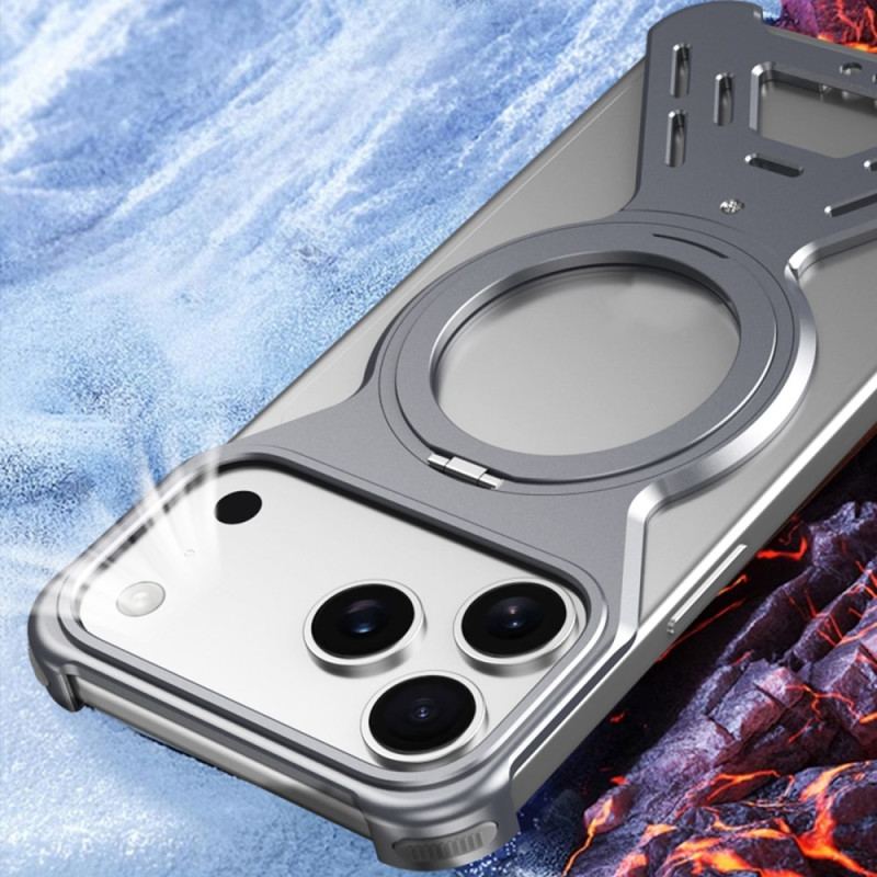 Skal iPhone 17 Pro Magsafe-stötfångare Med Roterande Stativ