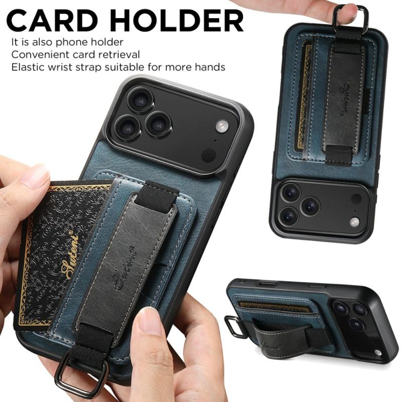 Skal iPhone 17 Pro Med Korthållare I Retrodesign