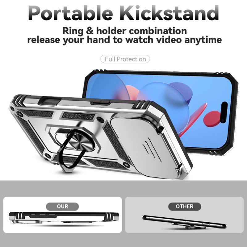 Skal iPhone 17 Pro Robust Med Linsskydd Och Stativ