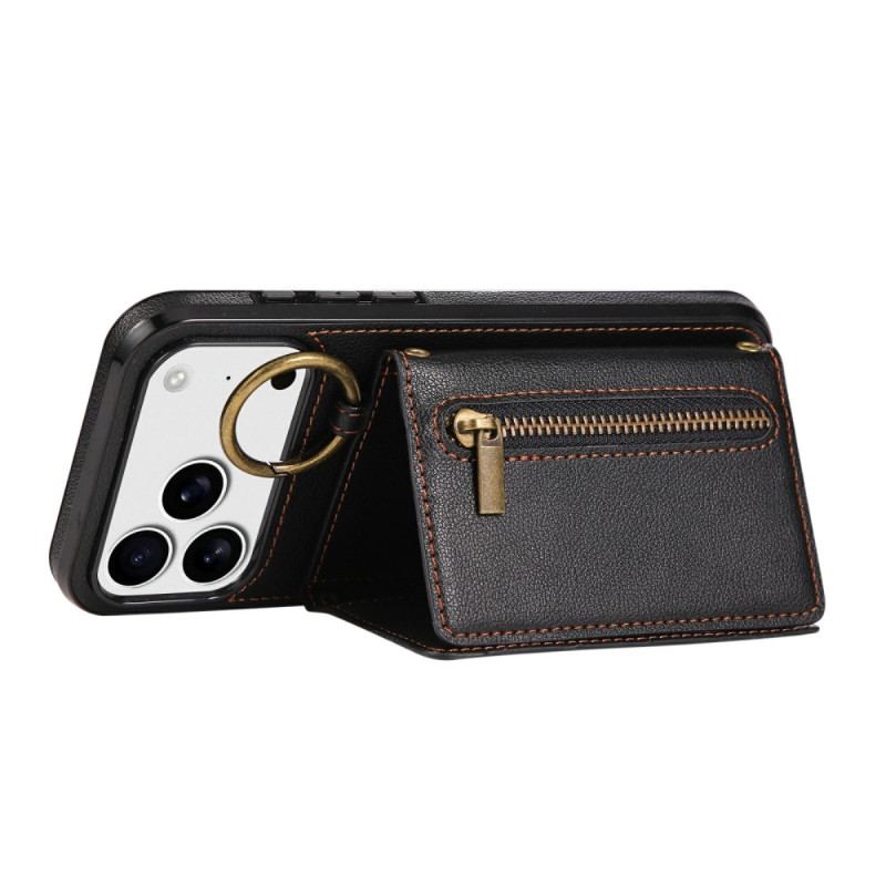 Skal iPhone 17 Pro Telefonfodral Plånbok Med Axelrem