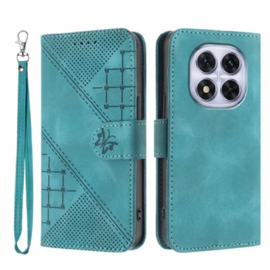 Fodral För Xiaomi Redmi Note 14 Pro 4g Geometriskt Mönster Med Rem