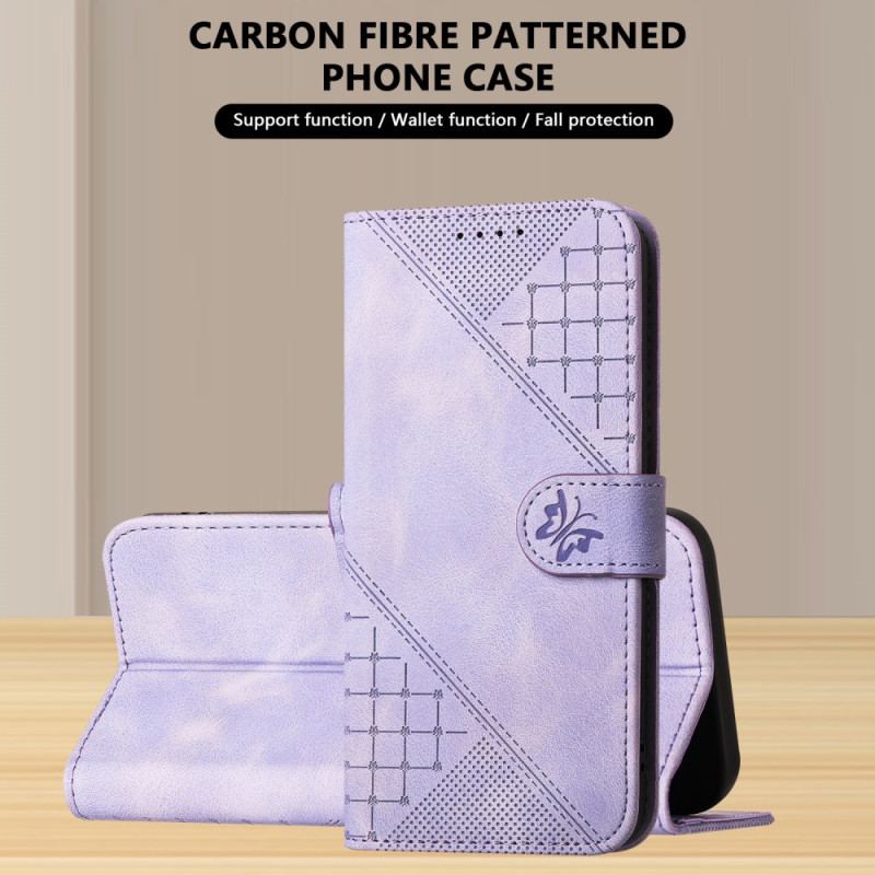 Fodral För Xiaomi Redmi Note 14 Pro 4g Geometriskt Mönster Med Rem