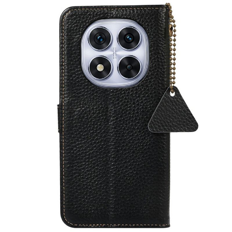 Fodral För Xiaomi Redmi Note 14 Pro 4g Rfid-blockering I Äkta Läder