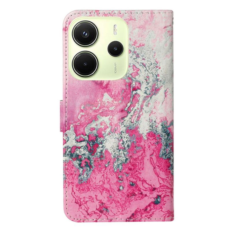 Fodral För Xiaomi Redmi Note 14 Pro 4g Rosa Marmor