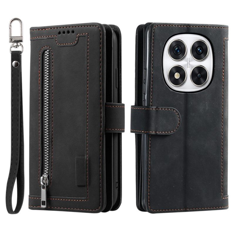 Fodral Xiaomi Redmi Note 14 Pro 4g 9 Korthållare Med Rem