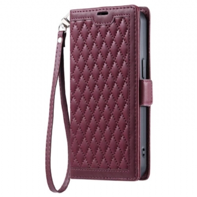 Fodral Xiaomi Redmi Note 14 Pro 4g Quiltad Med Rem