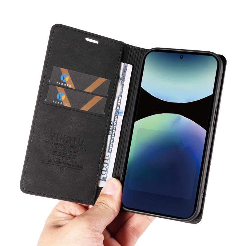 Folio-fodral Xiaomi Redmi Note 14 Pro 4g Telefonfodral Mockaeffekt Ykatu
