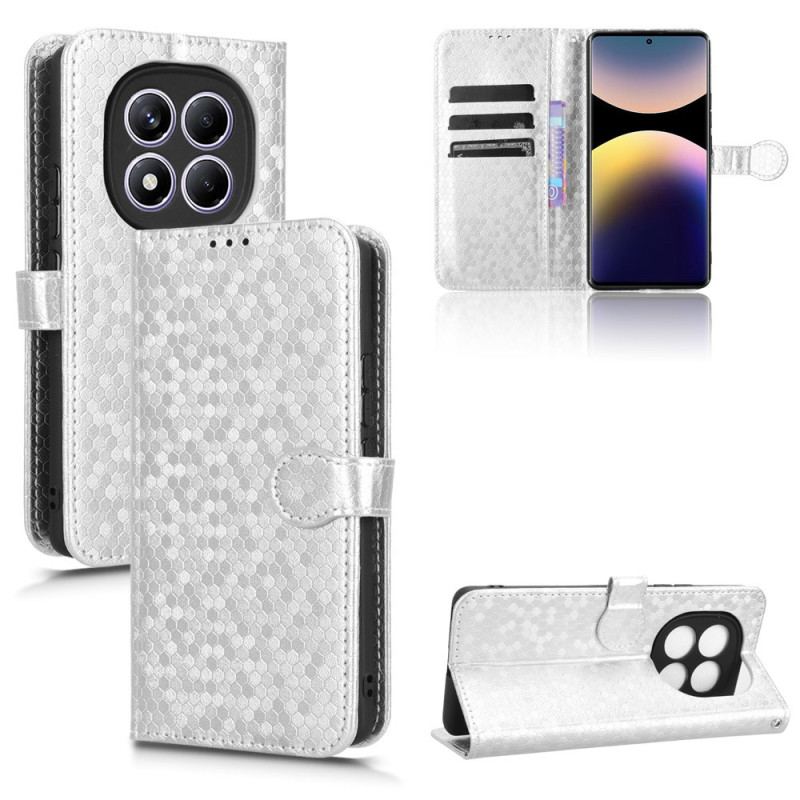 Läderfodral Xiaomi Redmi Note 14 Pro 4g Telefonfodral Glänsande Vikter