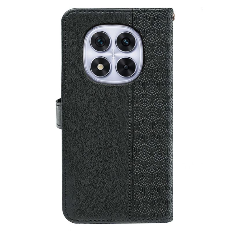 Läderskal Fodral Xiaomi Redmi Note 14 Pro 4g Kuberkant Och Rem