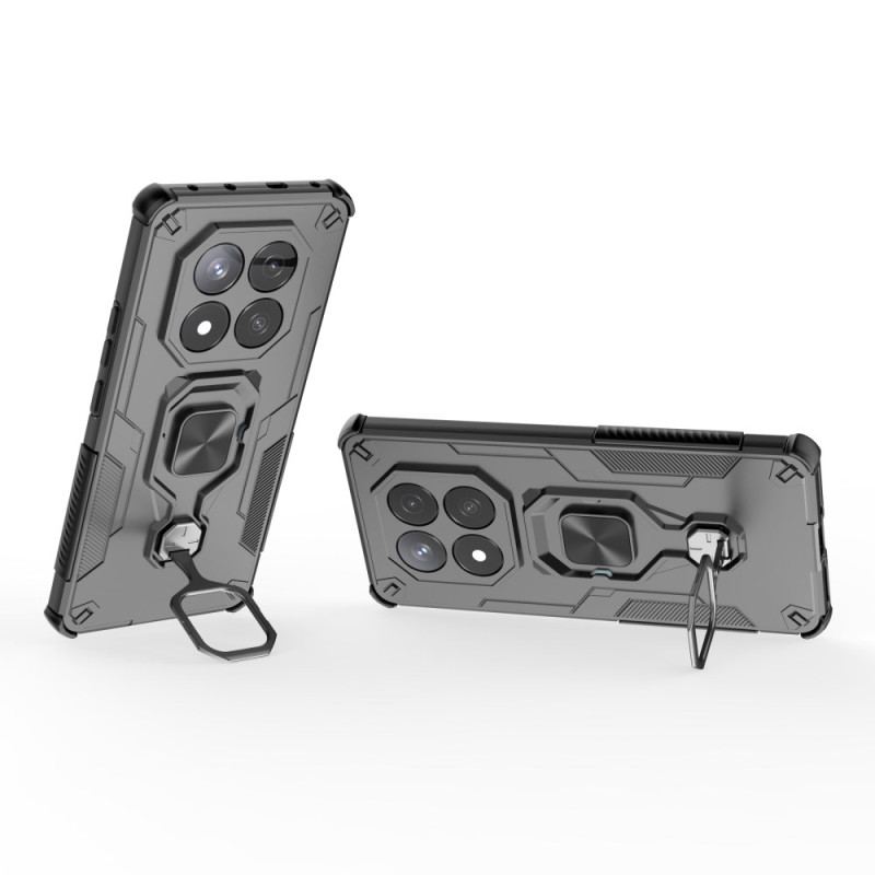 Skal För Xiaomi Redmi Note 14 Pro 4g Ultratålig Med Roterande Stativ