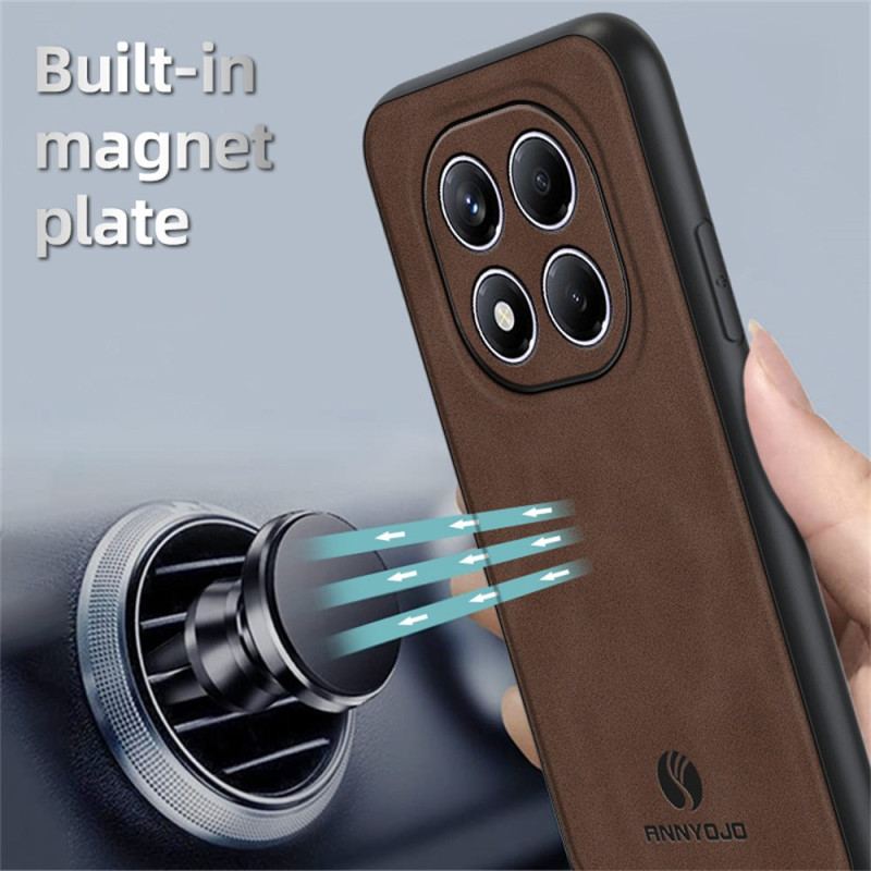 Skal Xiaomi Redmi Note 14 Pro 4g Annyojo Lädereffekt