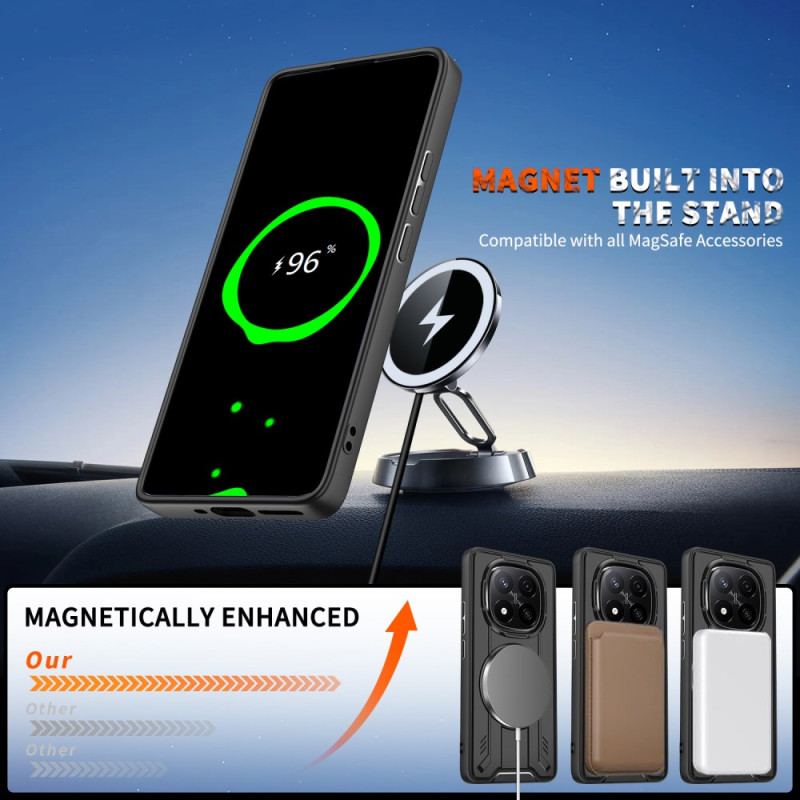 Skal Xiaomi Redmi Note 14 Pro 4g Magsafe-kompatibel Med Roterande Stativ