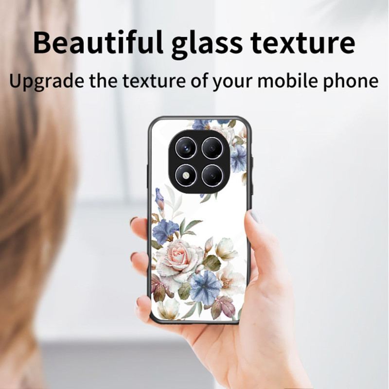 Skal Xiaomi Redmi Note 14 Pro 4g Telefonfodral Blommigt Härdat Glas