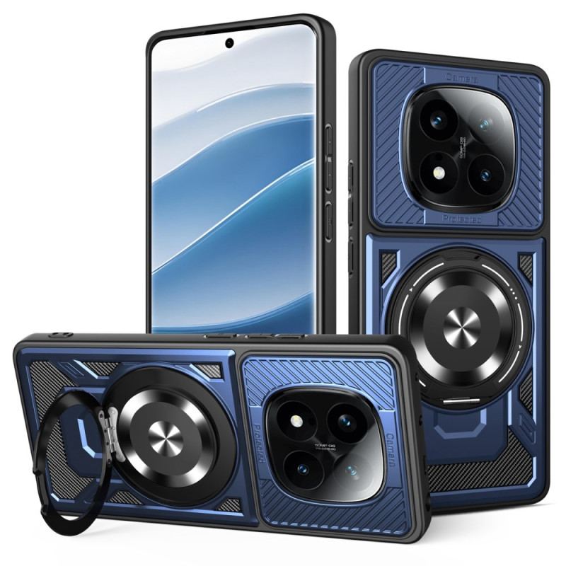 Skal Xiaomi Redmi Note 14 Pro 4g Telefonfodral Magnetisk Med Roterande Stativ