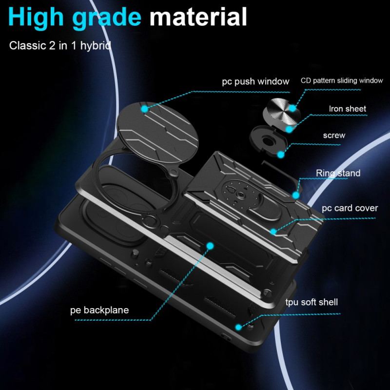 Skal Xiaomi Redmi Note 14 Pro 4g Ultratålig Med Stativ Och Linsskydd