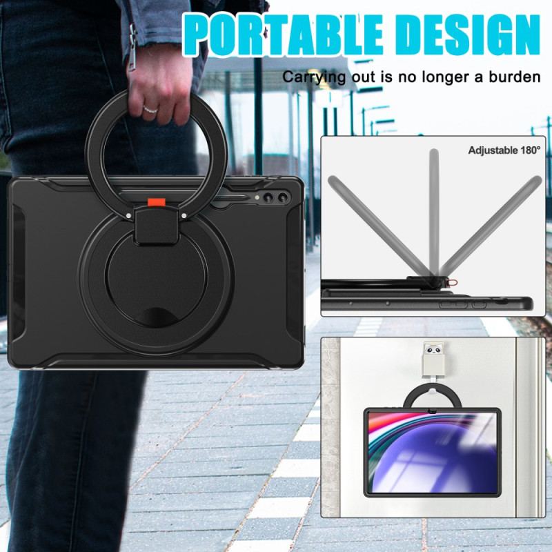 Skal För Samsung Galaxy Tab S10 Ultra Roterande Ringstativ