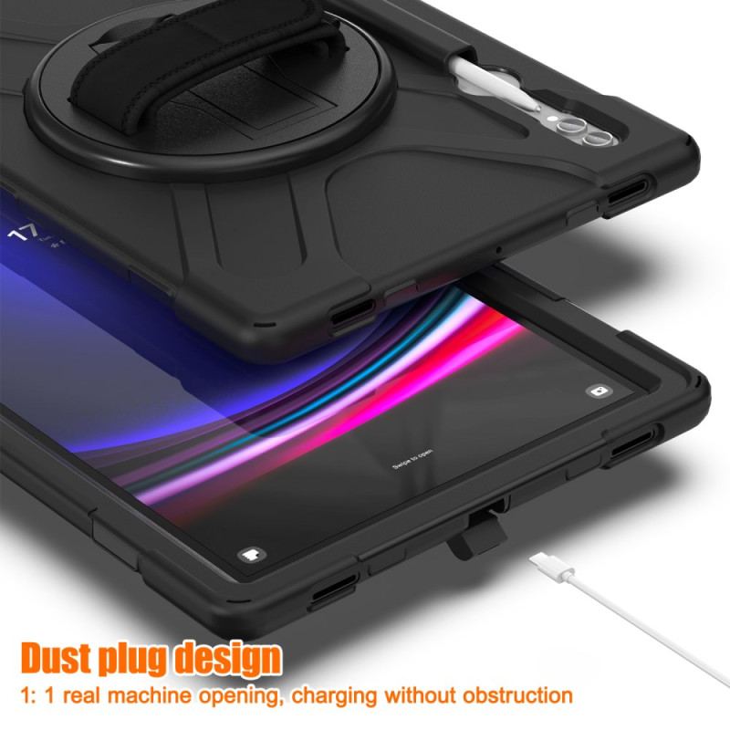 Skal Samsung Galaxy Tab S10 Ultra Trippelskyddande Rem Och Stativ