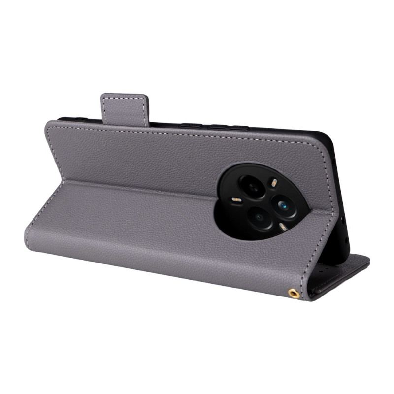 Fodral Realme 14 Pro 5g Litchi-konstläder Med Rem