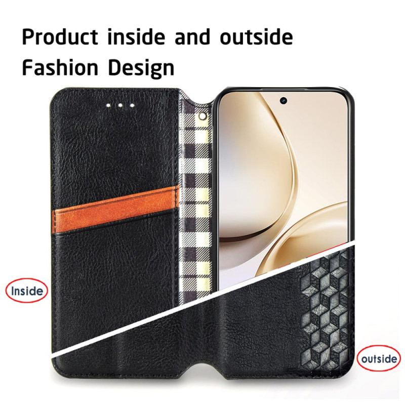 Folio-fodral Realme 14 Pro 5g Diamantkant I Mockaeffekt