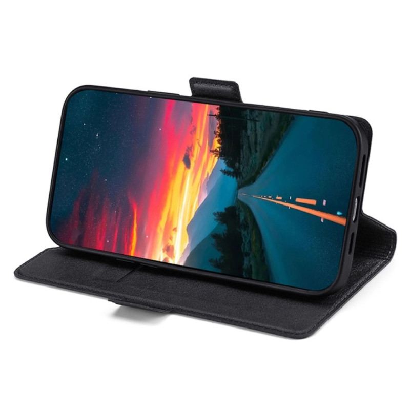 Läderfodral Realme 14 Pro 5g Telefonfodral Ultratunn Dubbelspänne