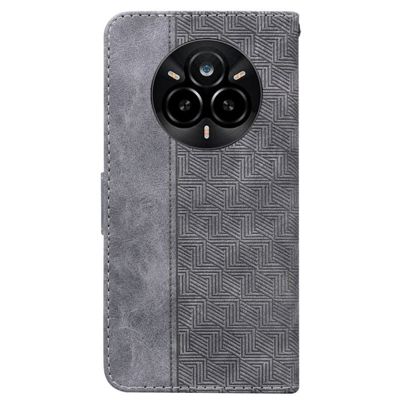 Läderfodral Realme 14 Pro 5g Telefonfodral Vävt Mönster
