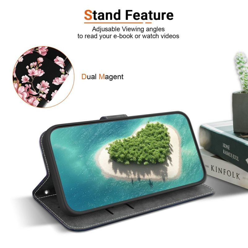 Fodral Oppo Reno 13 Pro 5g Plommonblommor