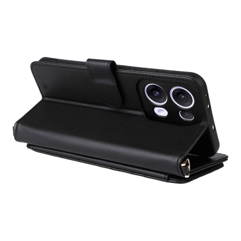 Läderskal Fodral Oppo Reno 13 Pro 5g Axelrem I Retrodesign