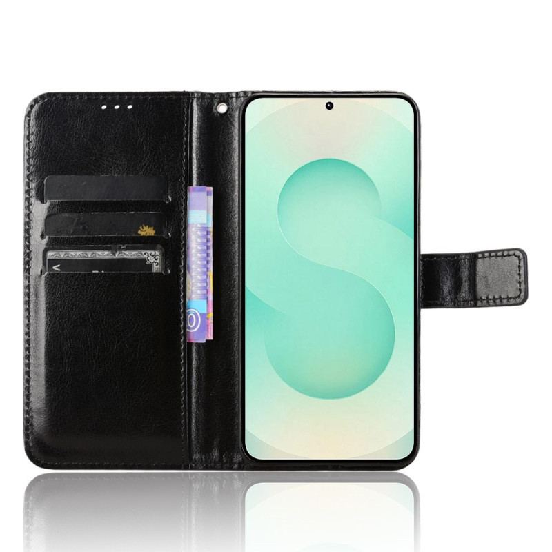 Fodral För Samsung Galaxy S25 5g Edge Flashigt Konstläder