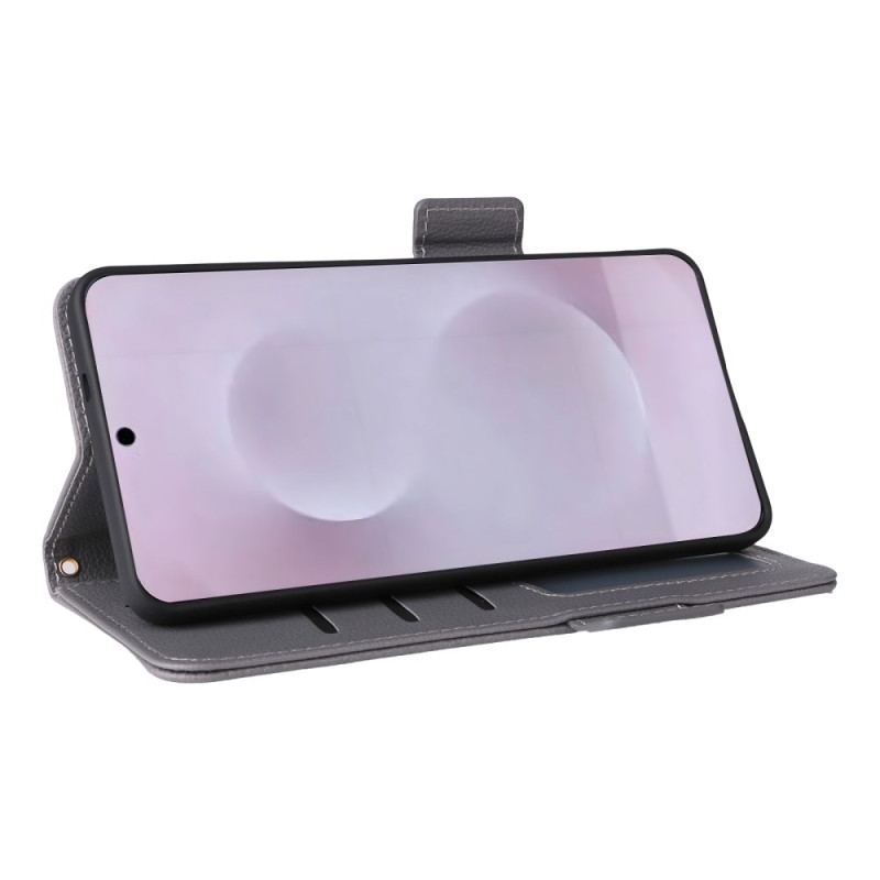 Fodral För Samsung Galaxy S25 5g Edge Konstläder Med Rem