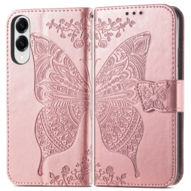 Fodral Samsung Galaxy S25 5g Edge Barock Fjäril Med Handledsrem