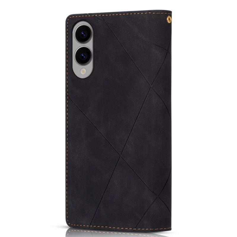 Fodral Samsung Galaxy S25 5g Edge Plånbok Med Diamantmönster