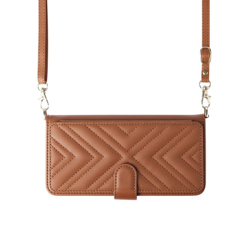 Fodral Samsung Galaxy S25 5g Edge Quiltad Med Rem Och Axelrem