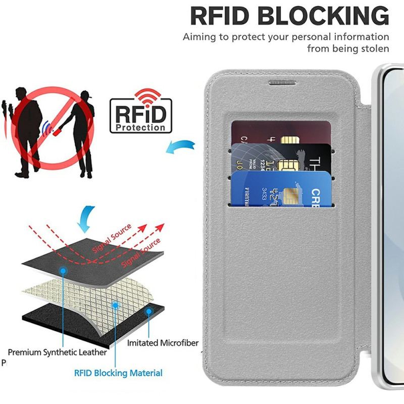 Folio-fodral För Samsung Galaxy S25 5g Edge Quiltad Magsafe-kompatibel